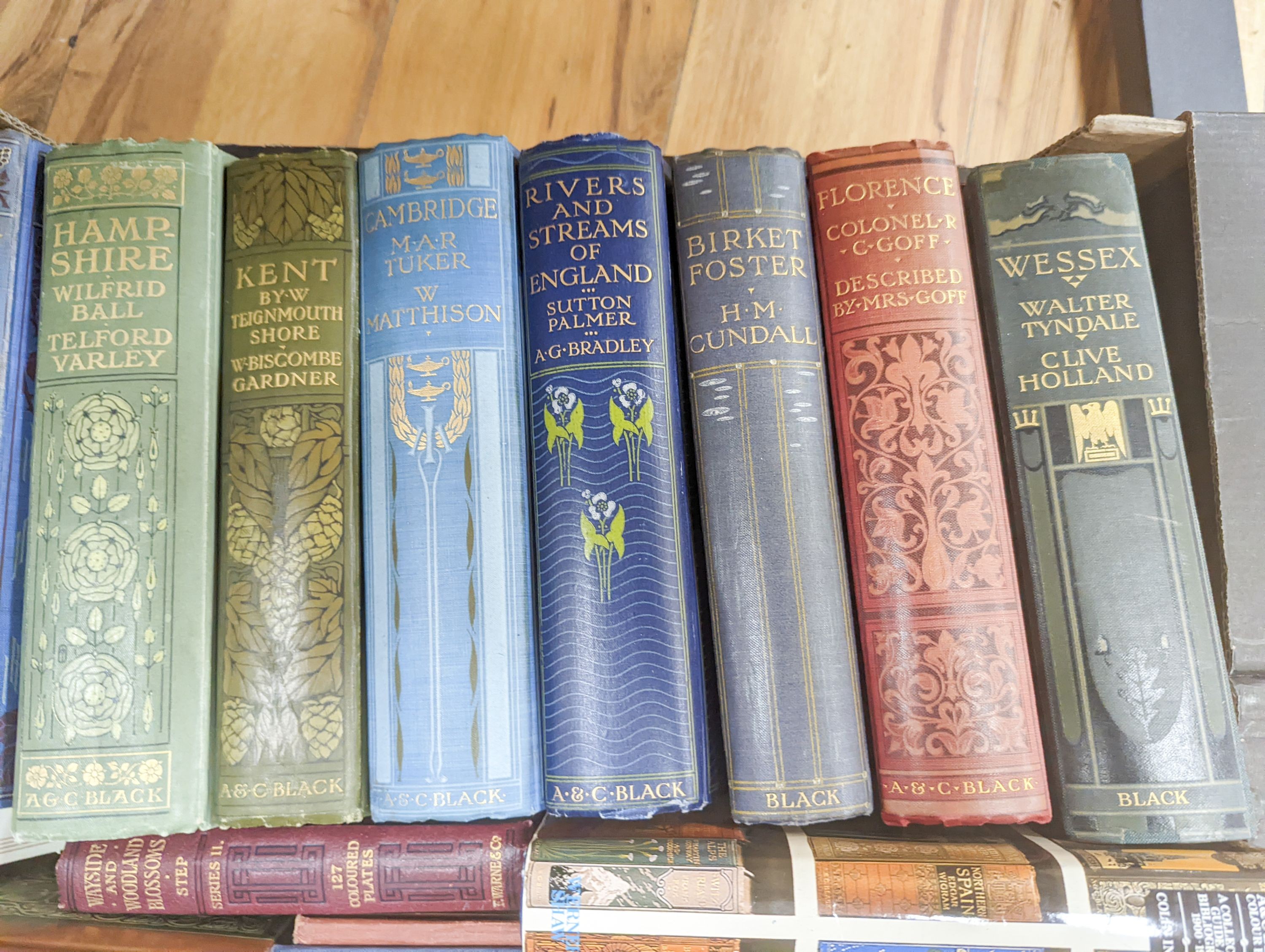 21 works, including A & C Black County and other topographical volumes, together with Inman, Colin - The A & C Black Colour Books, London, 1990